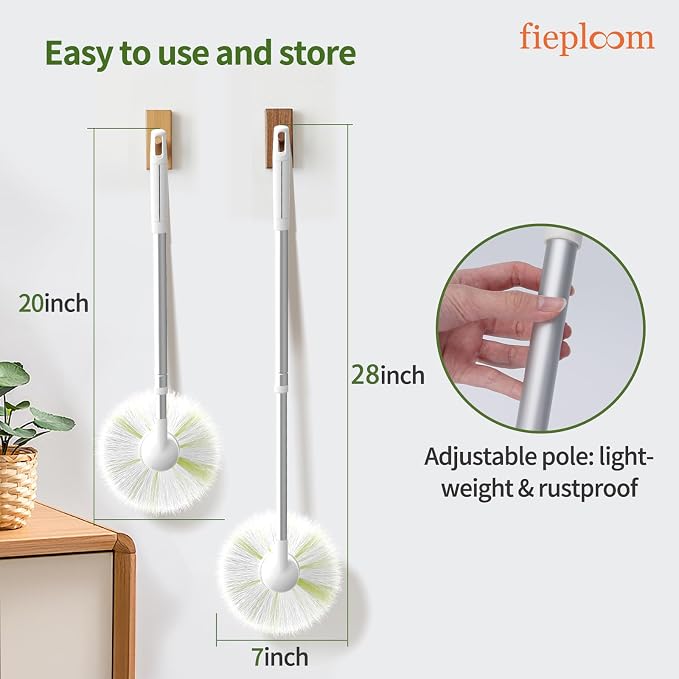 Tub Tile Scrubber Brush with 28" Extendable Pole, Bathroom Brush with Long - Image 5