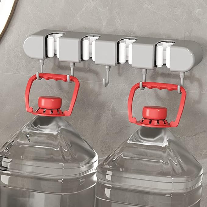 VALINK Brooms and Mop Holder Wall Mounted, Brooms Hanger - Image 4