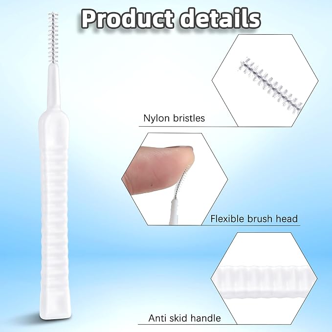 Patelai 60 Pcs Mini Shower Head Cleaner Brush Anti Clogging Nylon Cleaning - Image 3
