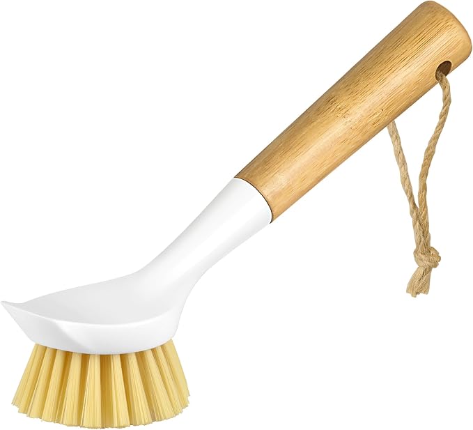 Dish Brush with Handle, Kitchen Scrub Brushes by SOGCASE