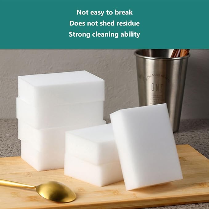 30PCS Magic Sponge Eraser Bulk White Melamine 1cm Sponge Cleaning - Image 2
