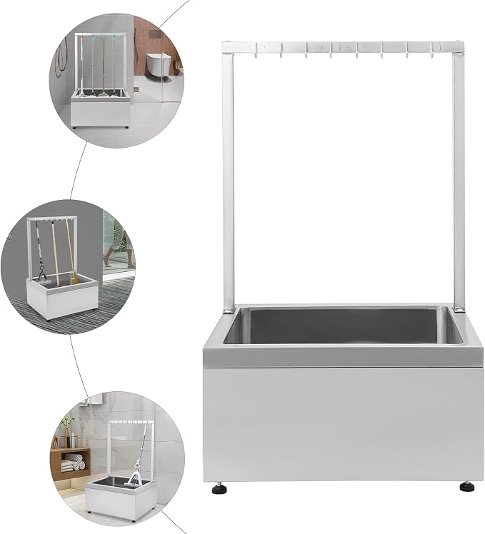 Stainless Steel Floor Mop Sink, Mop sink - Image 2