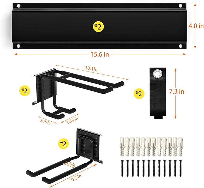 Garage Tool Organizer Wall Mount, Yard Garden Tool Organizer, Adjustable Tool - Image 5