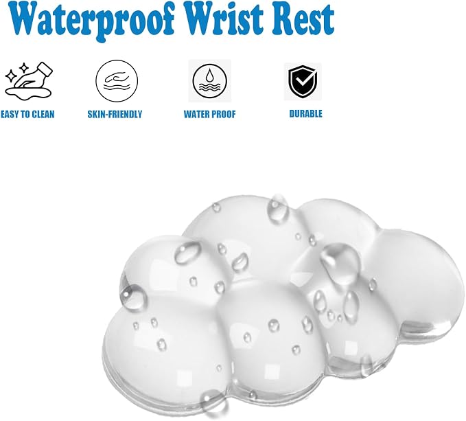 Gel Cloud Mouse Wrist Rest, Ergonomic Wrist Support and Arm Support Keyboard - Image 4