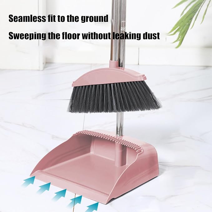 Broom and Dustpan Set for Home Indoor 180 Rotatable Broom - Image 5