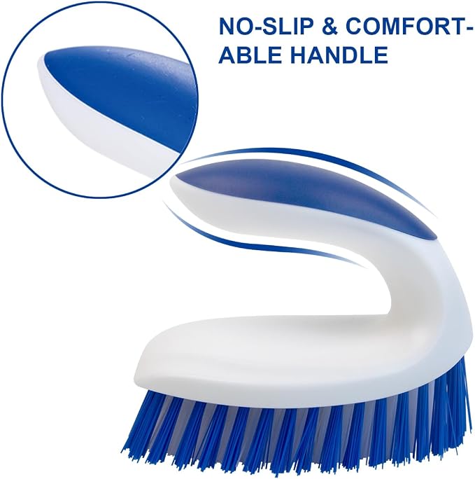 CELOX Stiff Bristle Brush for Cleaning, Hard Bristle Brush for Carpet Cleaning - Image 2