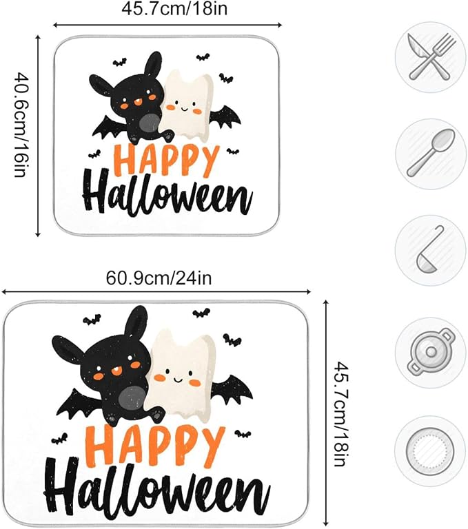 Happy Halloween Dish Drying Mat - Image 3