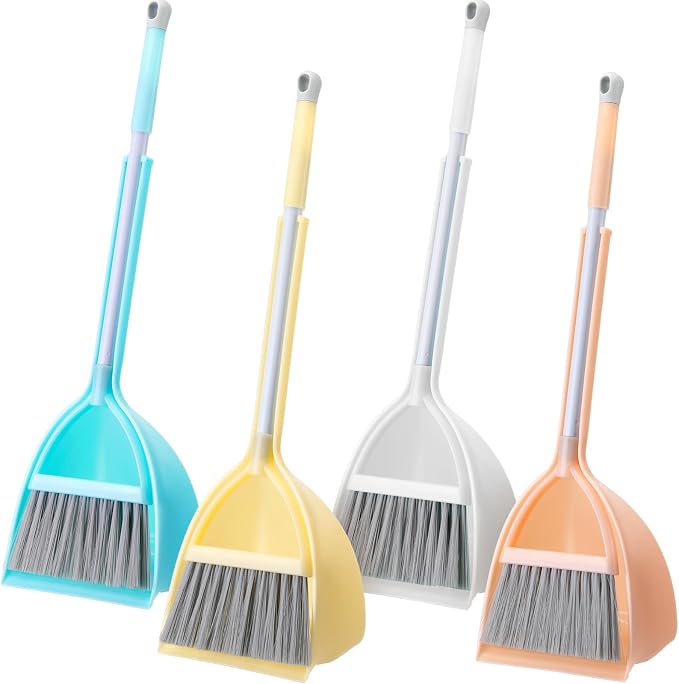 Roshtia 4 Pcs Mini Broom with Dustpan by Roshtia
