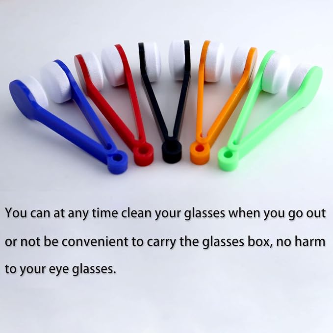 10 Pcs Mini Sun Eyeglasses Cleaning Clip, Glasses Eyeglass Microfiber - Image 6