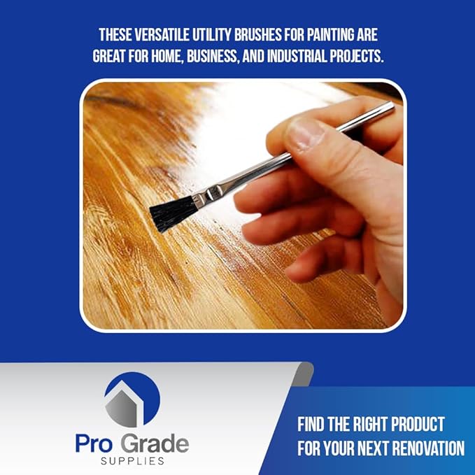 Pro Grade - Acid Brushes - 36 Count 3/8 Inch Boar Hair Acid Flux Brushes - Image 6