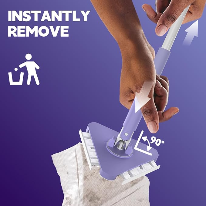 ClicLak Wall Cleaner Mop, Instantly Attach & Remove Cloth Touch-Free, - Image 3