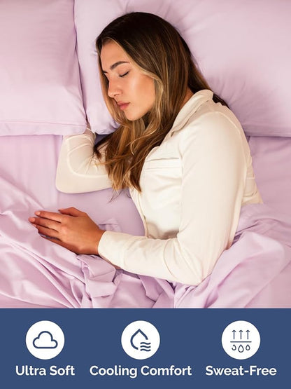 Extra Deep Queen Fitted Sheet - Hotel Luxury Single Fitted Sheet Only - Easily Fits 18 inch to 24 inch Mattress - Ultra Soft, Wrinkle & Fade Free w/Extra Deep Pocket - Breathable & Comfy - Light Pink