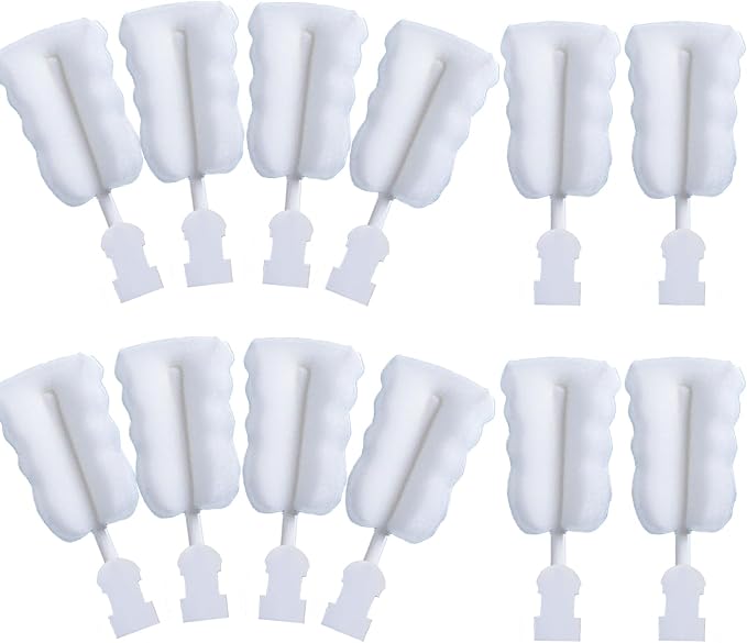 Bottle Brush Sponge Replacement Heads 12 Pack Durable Cleaning Brush Head by INVODA