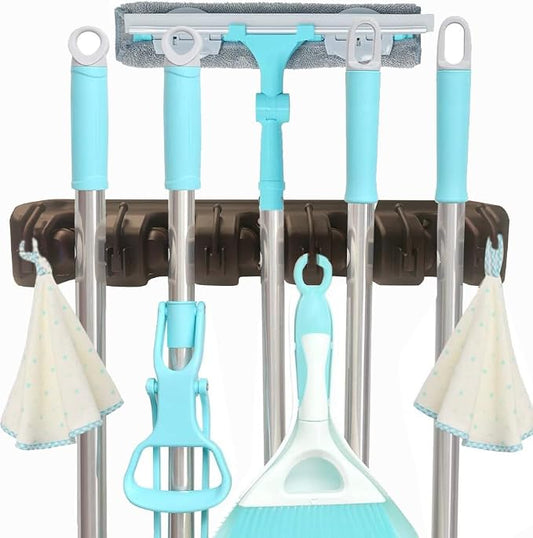 C-CHAIN Mop and Broom Holder, 5 Position by C-CHAIN