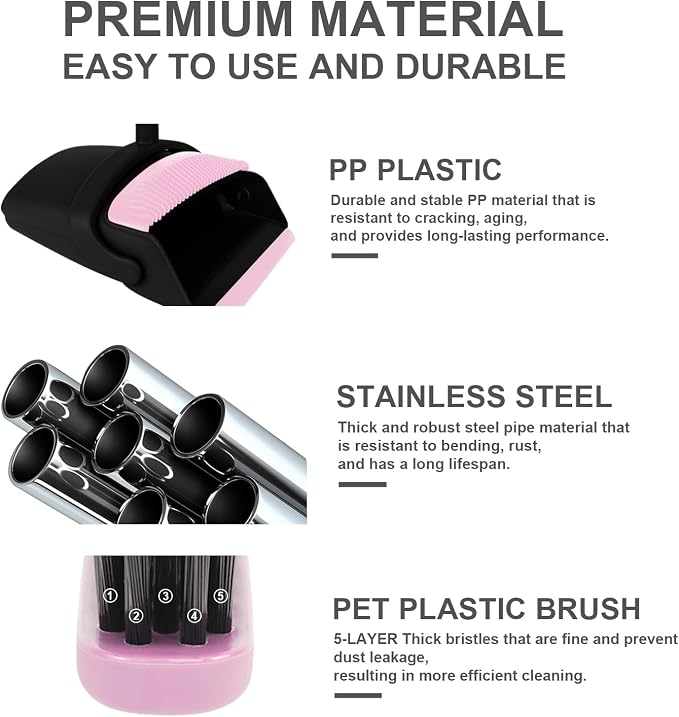 Pink Broom with Dustpan Combo Set - Image 4