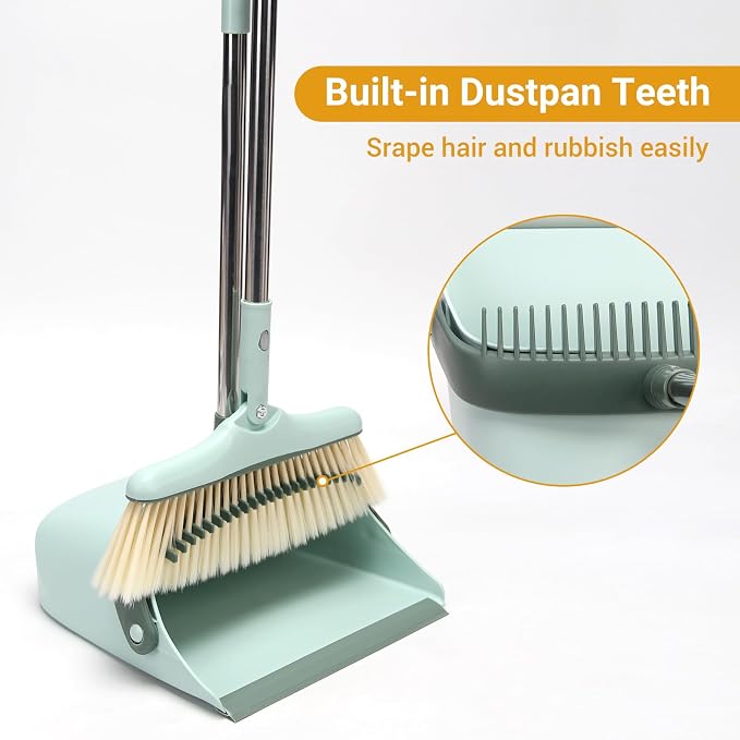 Broom and Dustpan Set, Long Handle Broom and Dustpan Set, Broom - Image 5