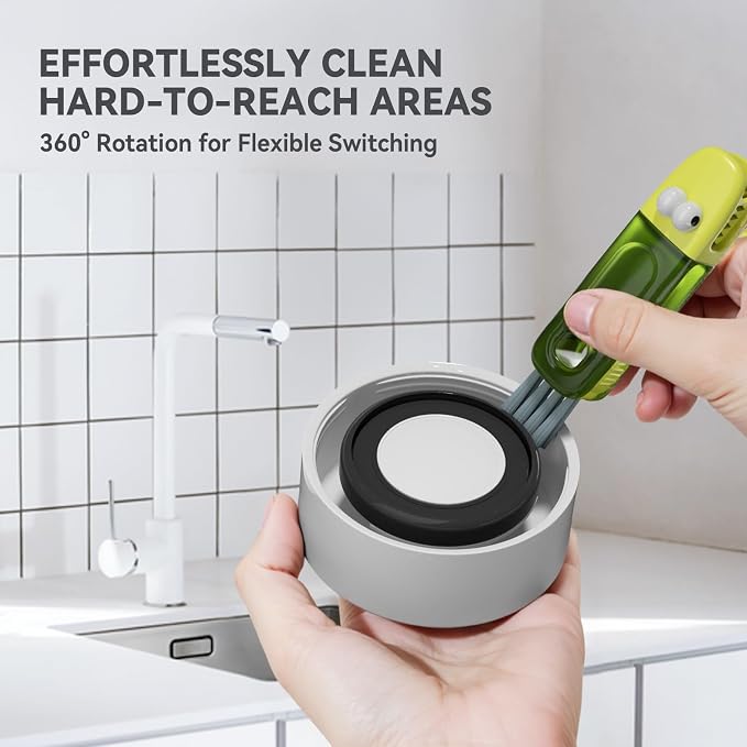 3 in 1 Cup Lid Gap Cleaning Brush Set, Silicone Cup Lid Gap Cleaner, Home - Image 3