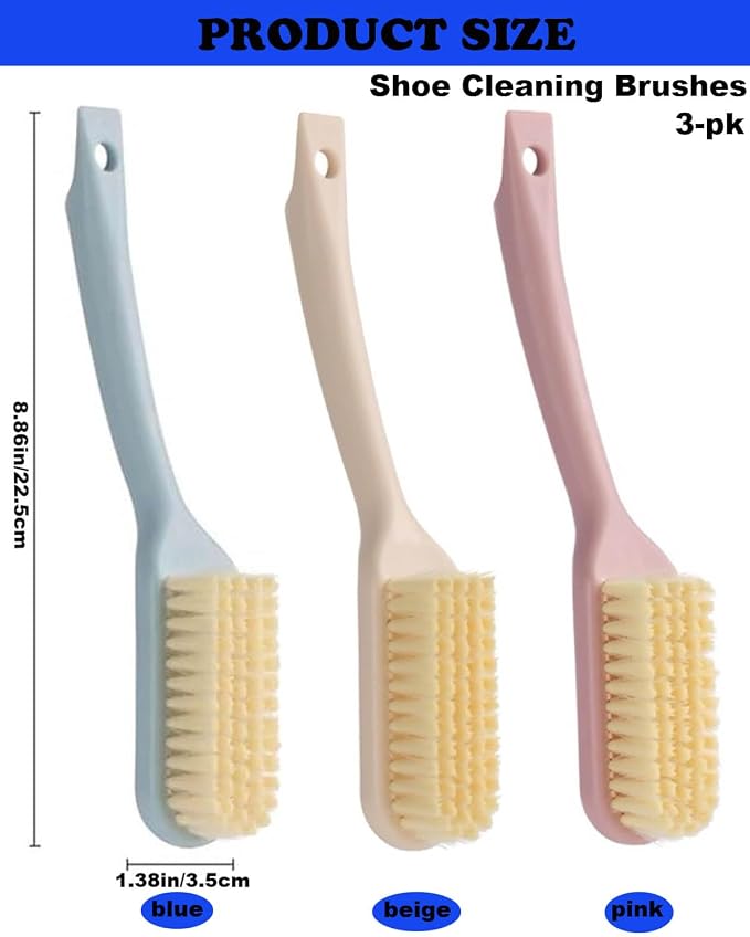 Shoe Cleaning Brush-3 Pack Shoe Brushes - Image 7