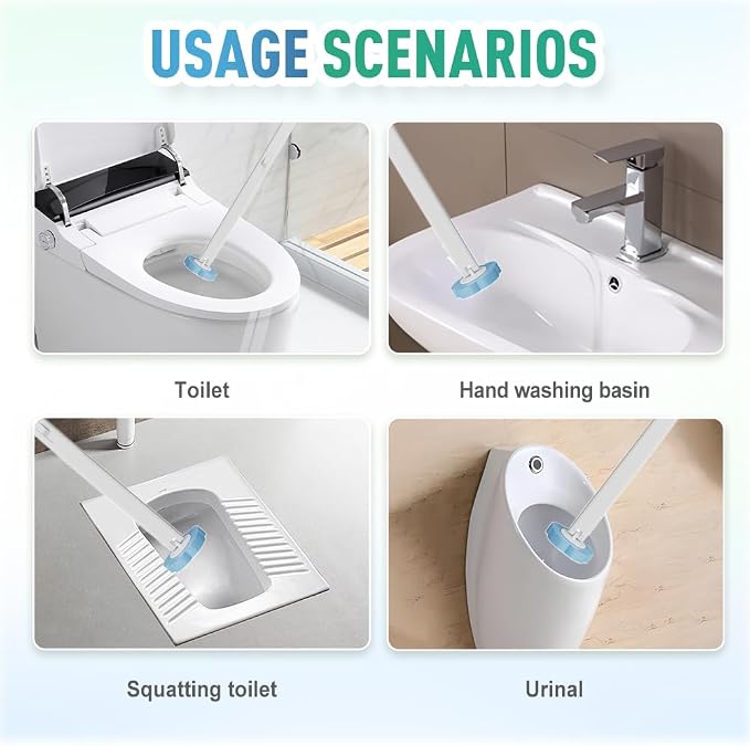 Disposable Toilet Brush, 2026 New Toilet Brush Holder, Compact Wall Mounted - Image 6