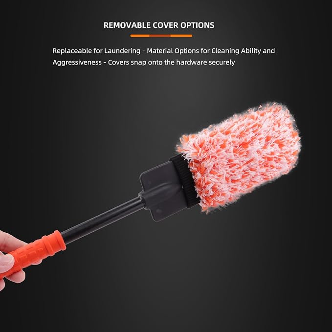 SPTA Car Wheel Brush Set, Rim Cleaner Brush - Image 5