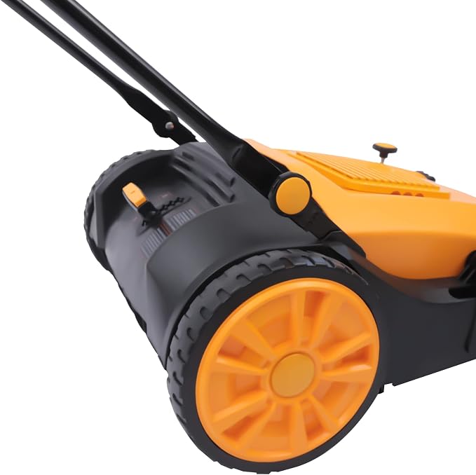 Industrial Floor Sweeper Machine 41" Hand Push Broom Large Area Outdoor - Image 8