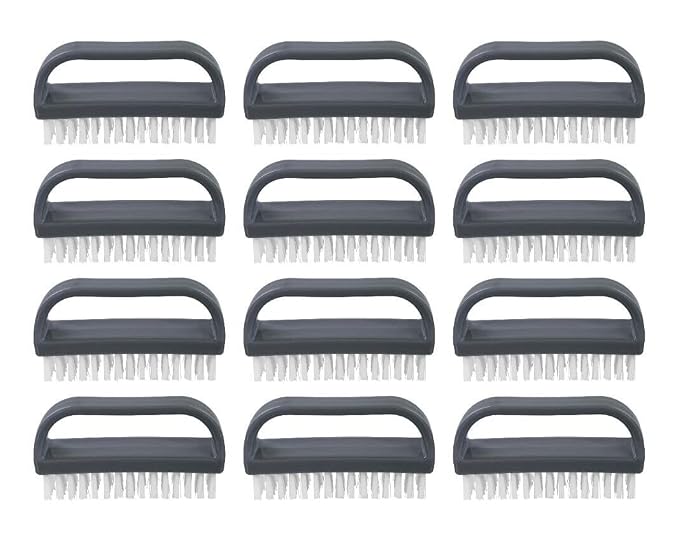 Superio Stiff Nail Brush for Cleaning Fingernails Small Scrub Brush by Superio