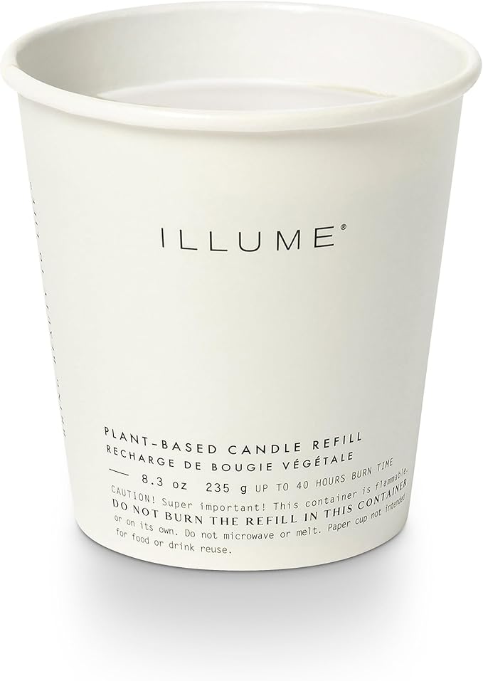 ILLUME Boxed Glass Candle Refill, Winter White by ILLUME