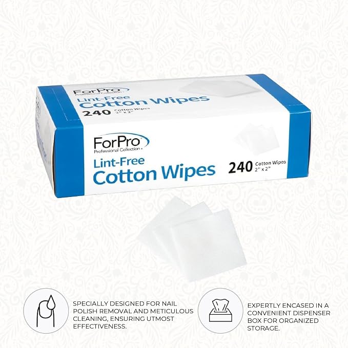 ForPro Professional Collection Lint-Free Cotton Wipes, 100% Pure Cotton Gauze - Image 6