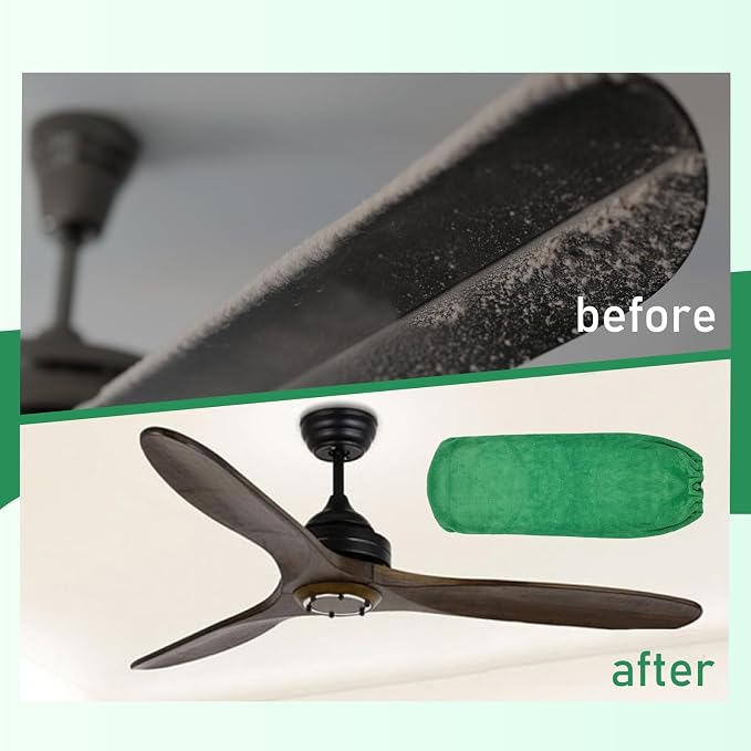 4 PCS Ceiling Fan Duster Kits, 100% Microfibre Fan Blade Cleaner - Image 4