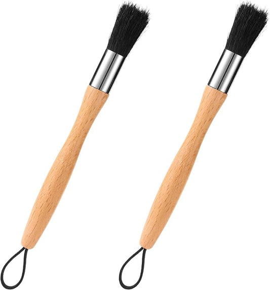 2pcs Auto Parts Cleaning Brushes, Wood Handle Detailing Cleaner Brushes by Unknown