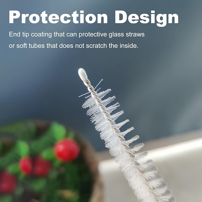6Pcs Straw Cleaner Brush, 3-Size Extra Long Drinking Straw Cleaning Brush - Image 4
