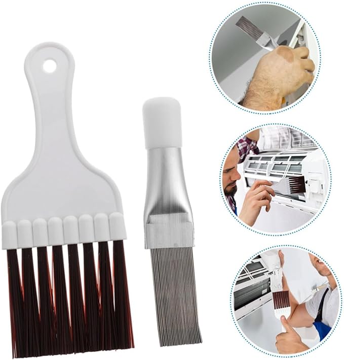 Cabilock 2sets Air Conditioner Cleaning Tool Fin Comb Radiator Brush - Image 5