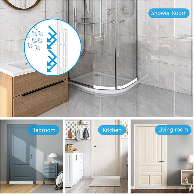 Ainiv Door Draft Stopper Under Door Seal, Adhesive Under Door Sweep Weather - Image 9