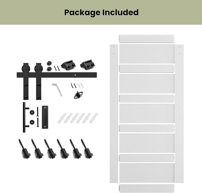 SmartStandard 40in x 84in Sliding Barn Door - Image 4