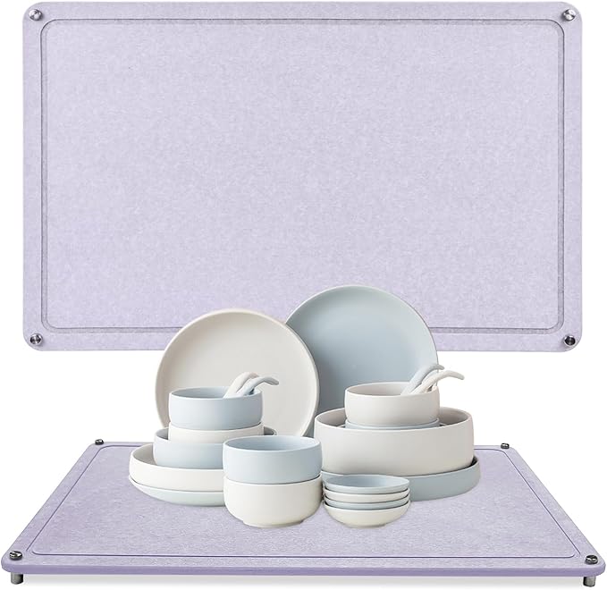 Large Diatomaceous Earth Stone Dish Drying Mats by Unknown