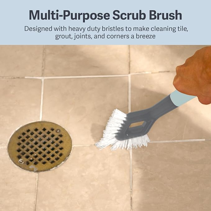 Casabella Smart Scrub Heavy-Duty Tile and Grout Brush - Image 2