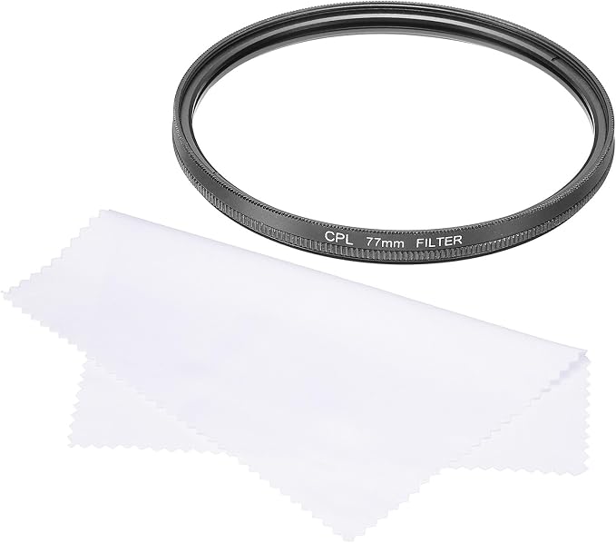 MECCANIXITY 77mm Circular Polarizer Filter, Double Sided Multi-Layer Coatings by MECCANIXITY
