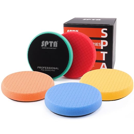 Buffing Sponge Pads, SPTA 5Pcs 6.5 Inch Face by SPTA