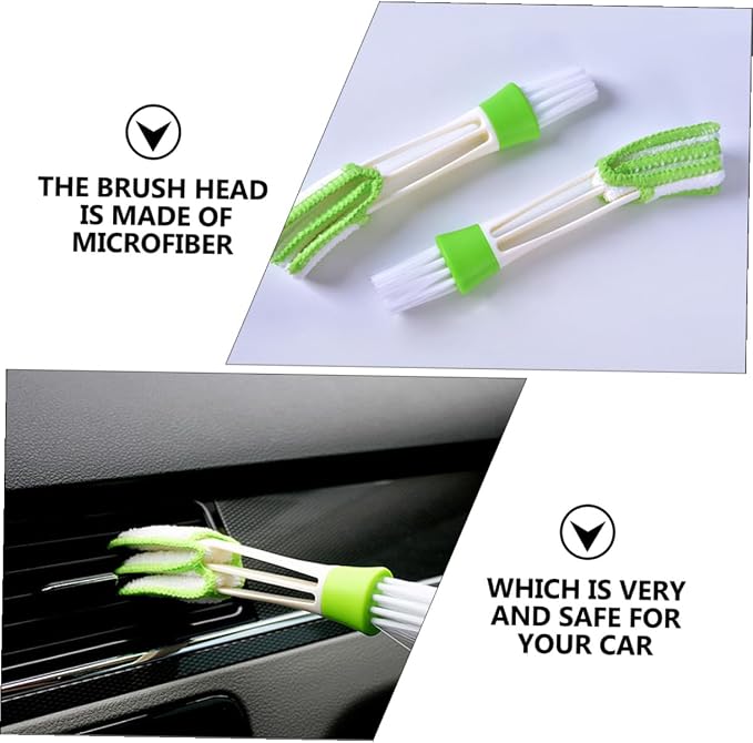 VALICLUD 3pcs Double Ended Car Air Vent Cleaning Brush Mini Duster - Image 9