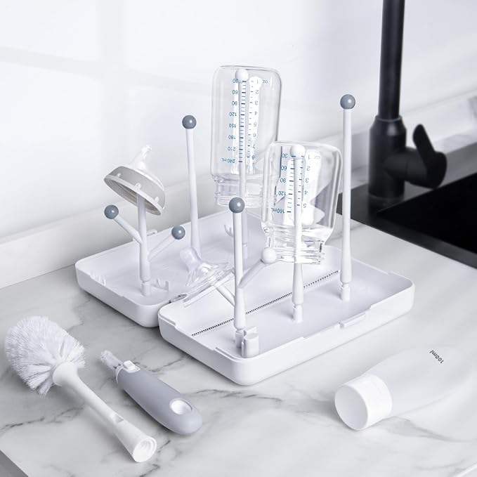 Termichy Travel Bottle Cleaning Kit: Portable Drying Rack & Brush Set - Image 7