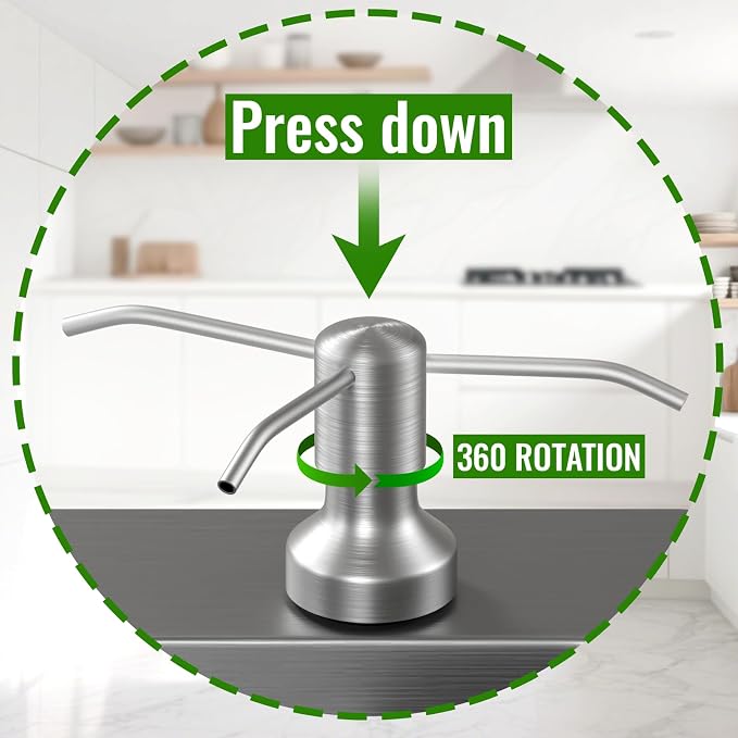 Soap Dispenser for Kitchen Sink, Kitchen Sink Soap Dispenser - Image 2