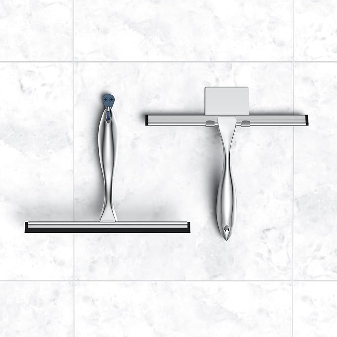 Shower Squeegee Set, 14-Inch Stainless Steel Squeegee, All-Purpose Squeegee - Image 5