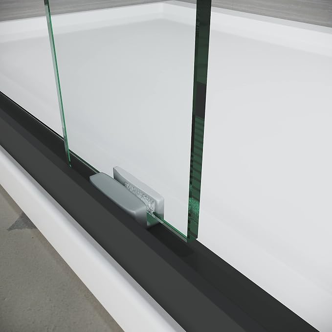 56-60" W x 72" H Adjustable Semi-Frameless Sliding Shower Door, Certified 3/8" - Image 8