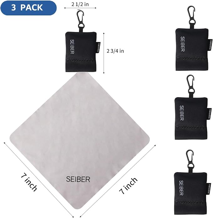SEIBER Eyeglass Cleaning Microfiber Cloth - - Image 4