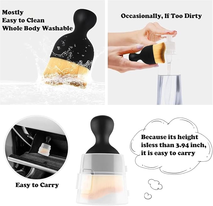 4 Pcs Car Interior Cleaning Tool, Car Interior Detailing Brush, Car Cleaning - Image 4