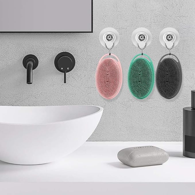 Soft Silicone Body Scrubber 3 PCS Silicone Body Shower, Silicone Loofah 2 in 4 - Image 5