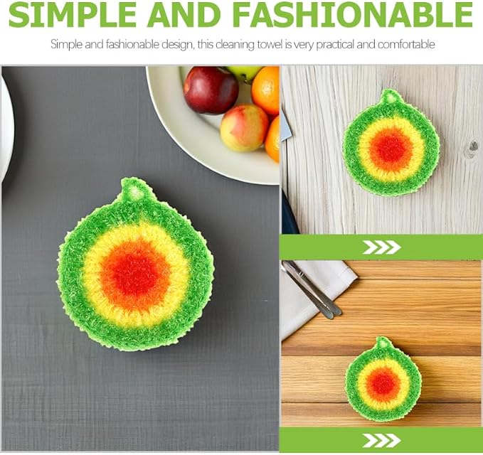 Garneck 5Pcs Dishwashing Towels Set Reusable Polyester Kitchen Cleaning Cloths - Image 7