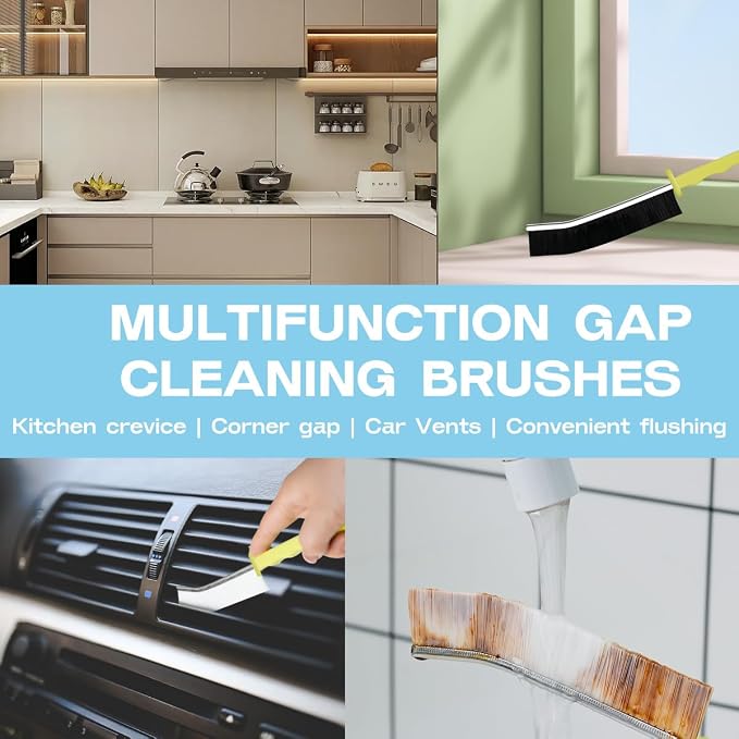 Hard Bristle Crevice Cleaning Brush Multifunctional Corners Gap Cleaning Brush - Image 2