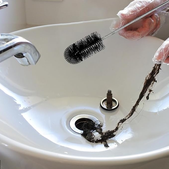 Flexible Long Drain Brush Set, Stainless Steel Tube Cleaning Brushes - Image 4