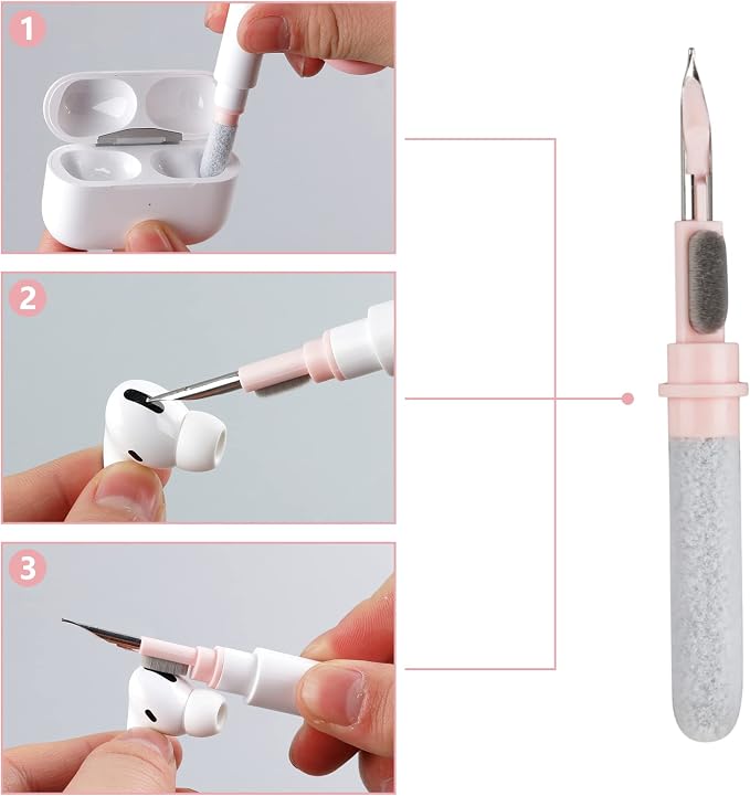 Soft Brush Keyboard Cleaner, Computer Cleaning Tool Kit, 7 in 1 Multipurpose - Image 4